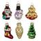 Holiday Favorites Glass Christmas Ornaments - 2.25" - Set of 6